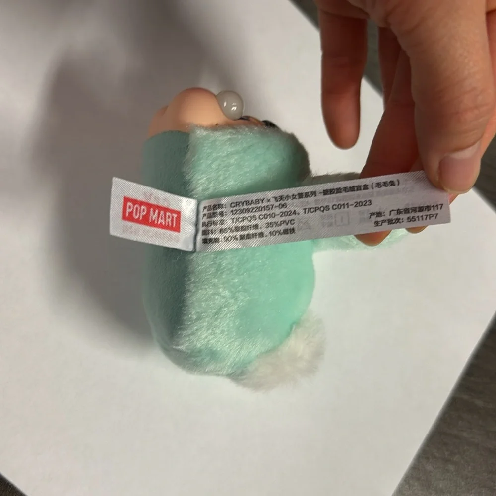 NWOT CRYBABY × Powerpuff Girls Series-Vinyl Face Plush - Bunny Buttercup - Picture 8 of 12